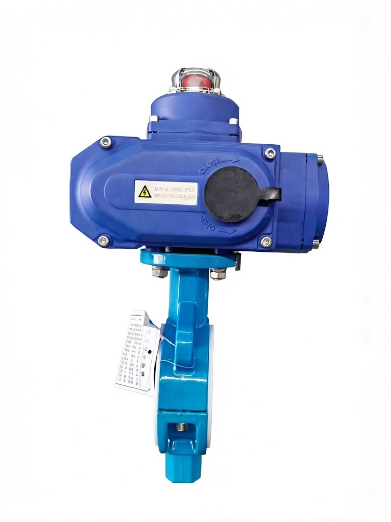 Electric explosion-proof clamp butterfly valve